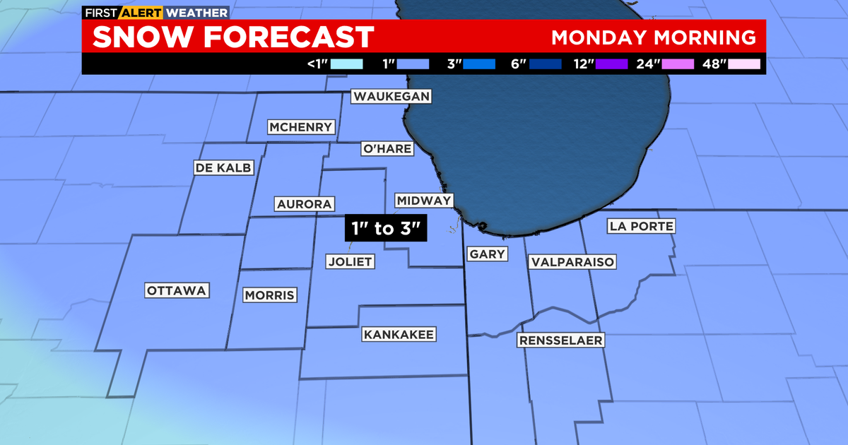 Chicago Weather: Winter Weather Advisory In Effect For Monday Morning ...