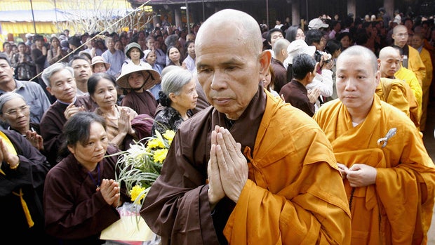 Zen Buddhist monk leader Thich Nhat Hanh