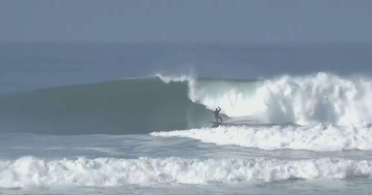 Surfers stoked by big swell