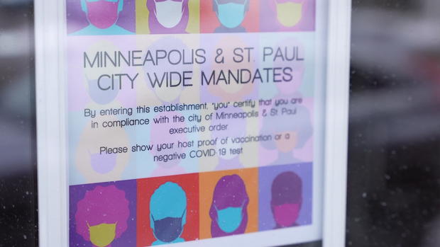 Minneapolis St. Paul COVID Mandate Sign 