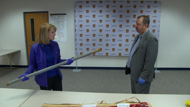 Erin Moriarty with prosecutor Tim Gruenke 