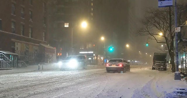 Parts of East Coast under blizzard warnings as winter storm hits - CBS News