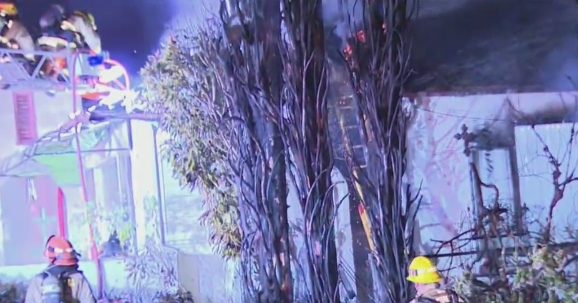 Home, Trees Catch Fire In Alhambra Neighborhood CBS Los Angeles
