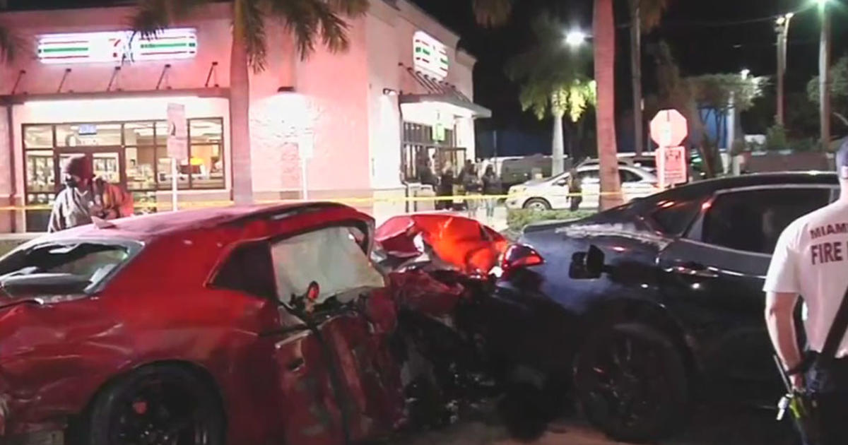 One Dead In Violent North Miami Crash Involving Three Vehicles Cbs Miami 1906