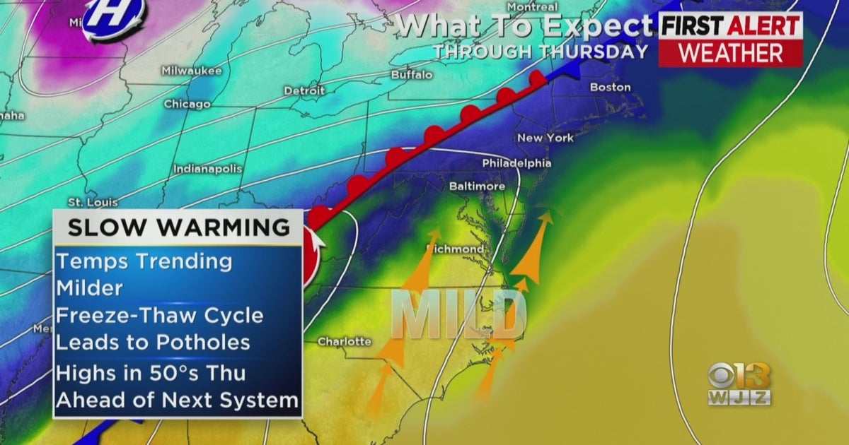 Maryland Weather: Warming Trend Expected To End With Rain - CBS Baltimore