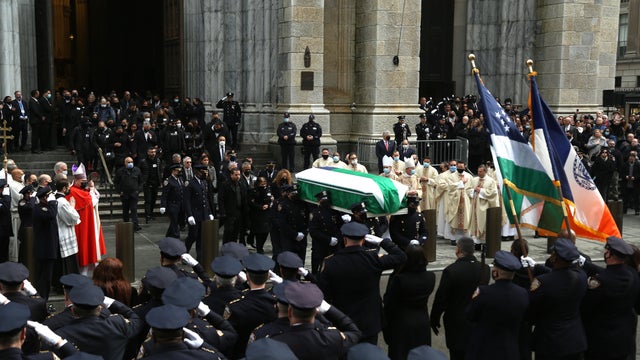 Funeral held at St. Patrick's Cathedral for slain NYPD Officer Wilbert Mora 