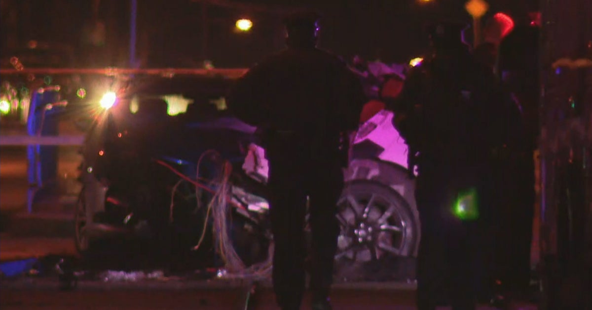 West Philadelphia Crash Sends 1 To Hospital, Police Say - CBS Philadelphia