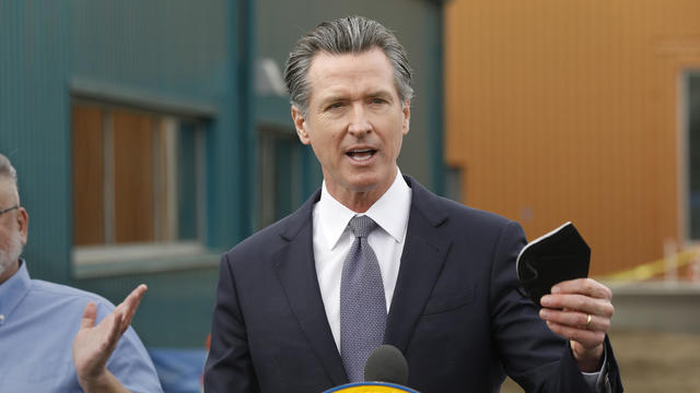On Jan, 31, 2022, California Governor Gavin Newsom visits the site of a behavioral health and transitional housing facility at 1326 W Imperial Hwy, Los Angeles, CA 