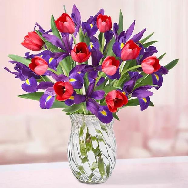 1800Flowers.com Bunches of Love Tulip and Iris Bouquet 