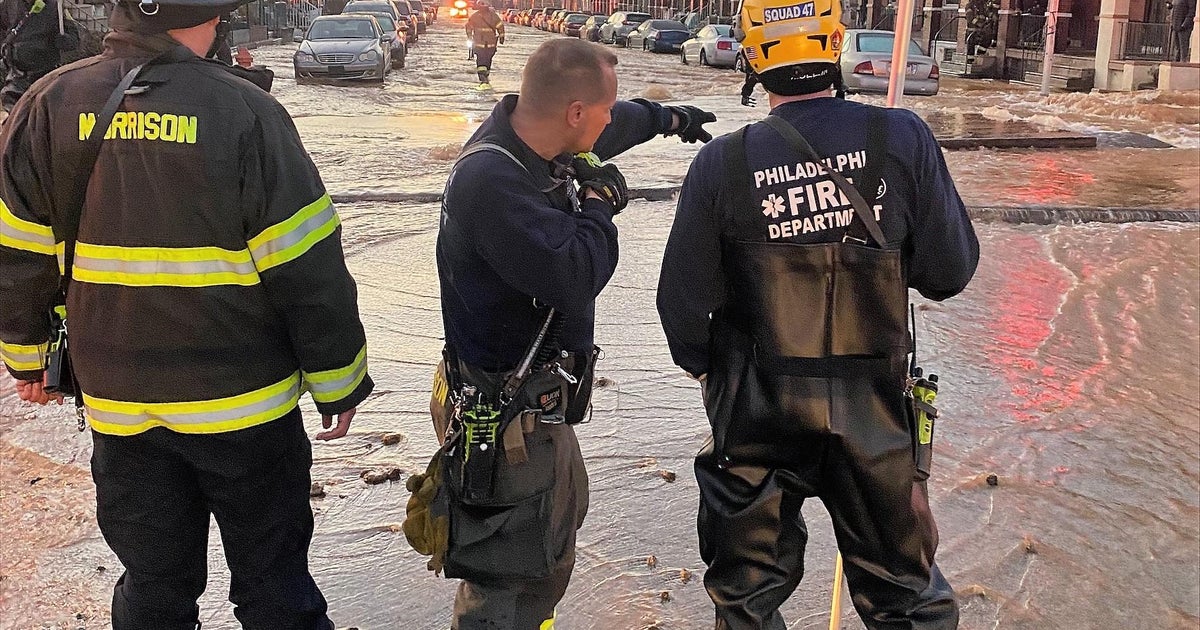 Huge water main break in Philadelphia prompts evacuations and school