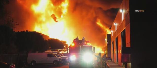 Explosion, 4-Alarm Blaze Engulfs Commercial Foam Business In Orange 