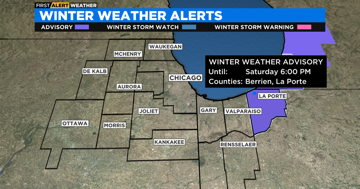 Chicago First Alert Weather Winter Weather Advisory For LaPorte County