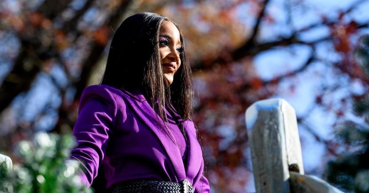 Watch country star Mickey Guyton perform the National Anthem at Super Bowl  LVI