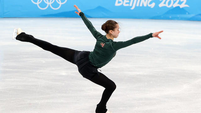 Beijing 2022 Olympics: figure skating, training session 