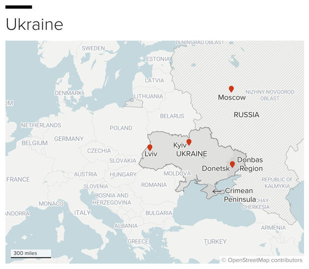 Ukraine-Russia map