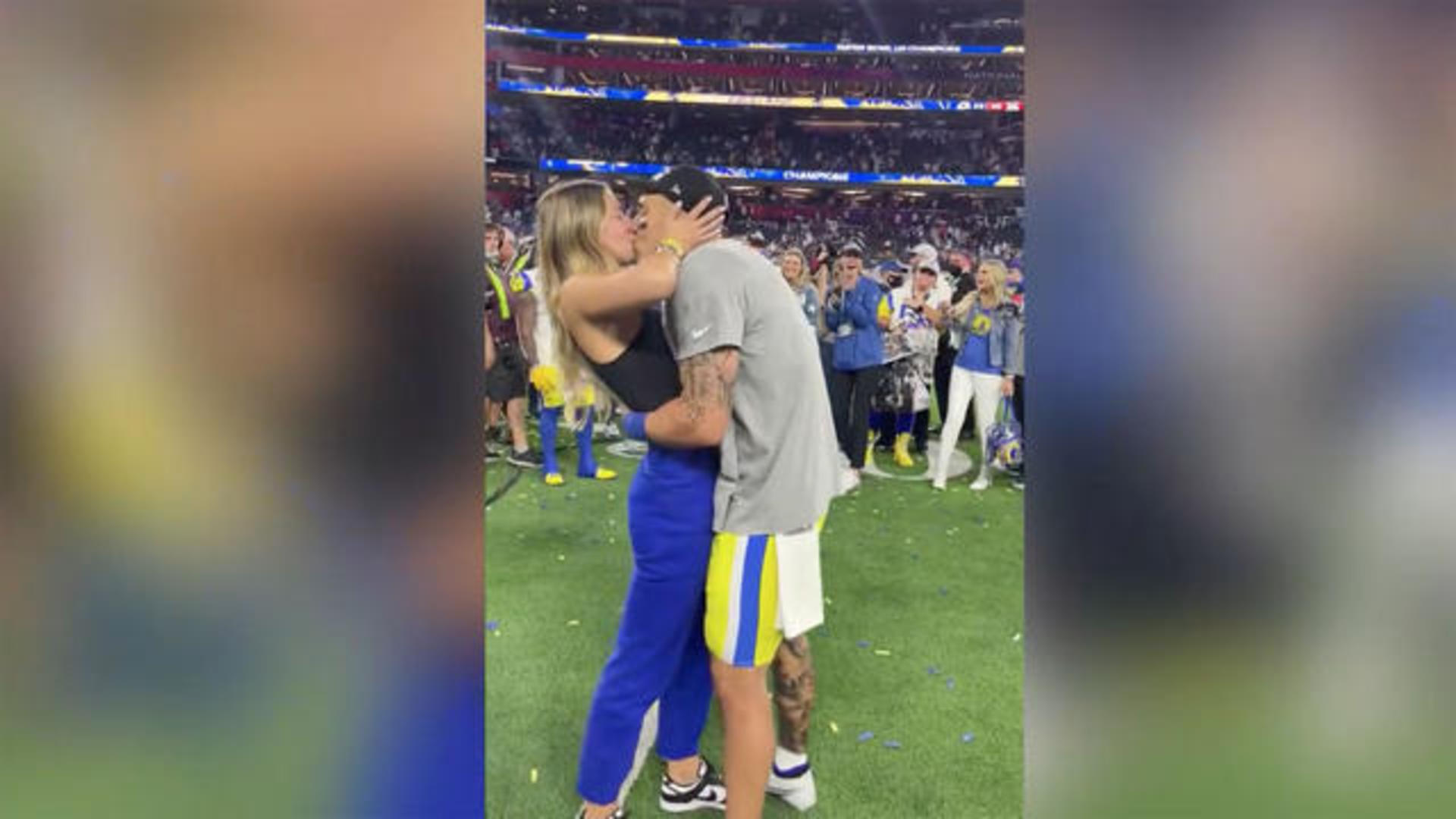 Meet Dani Johnson as Taylor Rapp proposes to GF after Super Bowl win