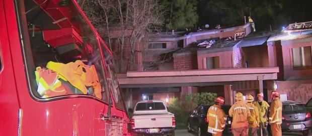 Flames Rips Through Diamond Bar Condo Complex 