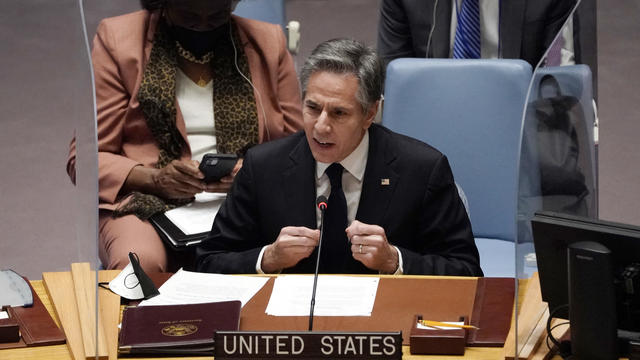 U.S. Secretary of State Antony Blinken speaks at United Nations 