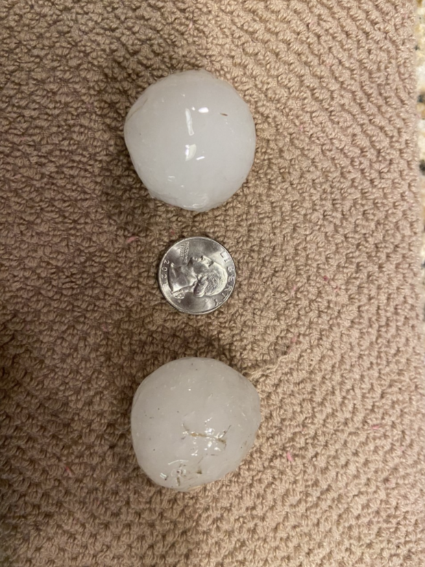 Hail in Decatur 