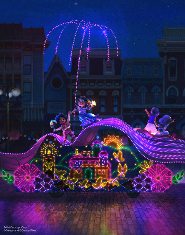 'Main Street Electrical Parade' at Disneyland Park – New Encanto Segment (Part of Finale Sequence) 