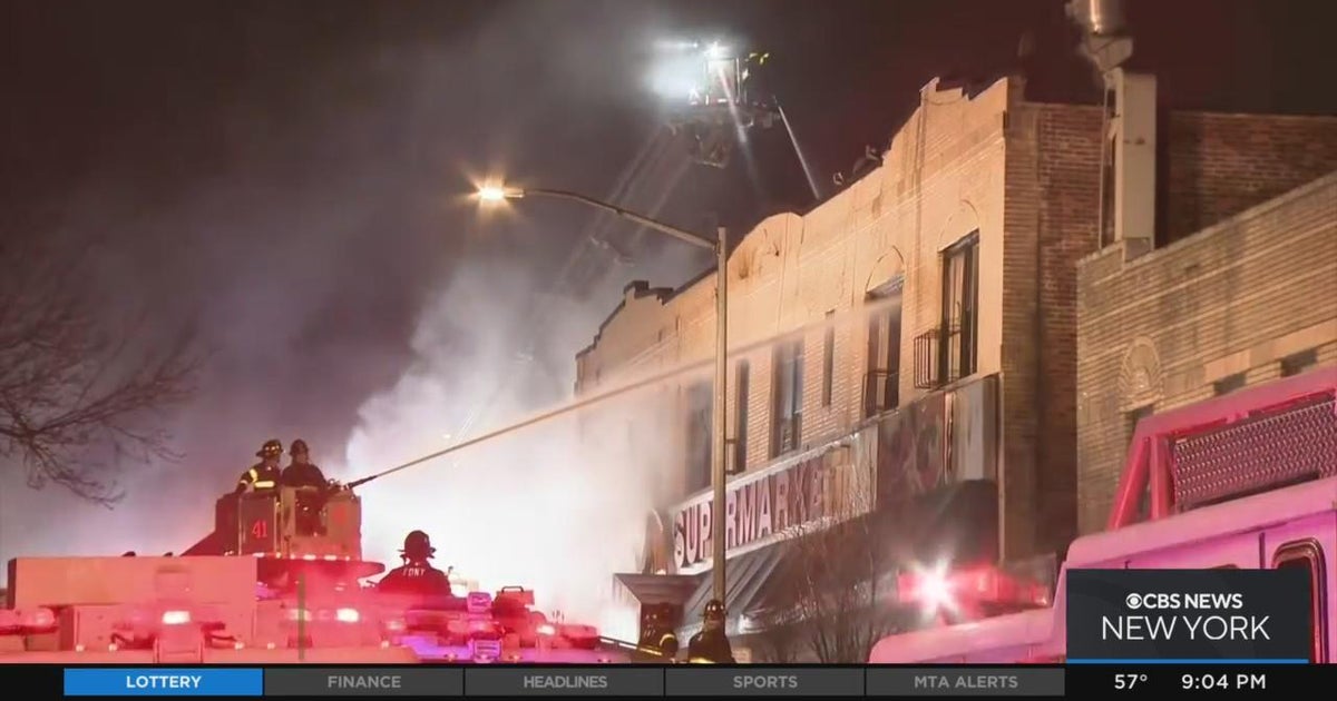 Parkchester supermarket destroyed by fire CBS New York