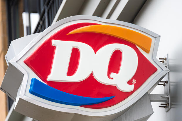 Dairy Queen Signage or DQ:  international frozen products 