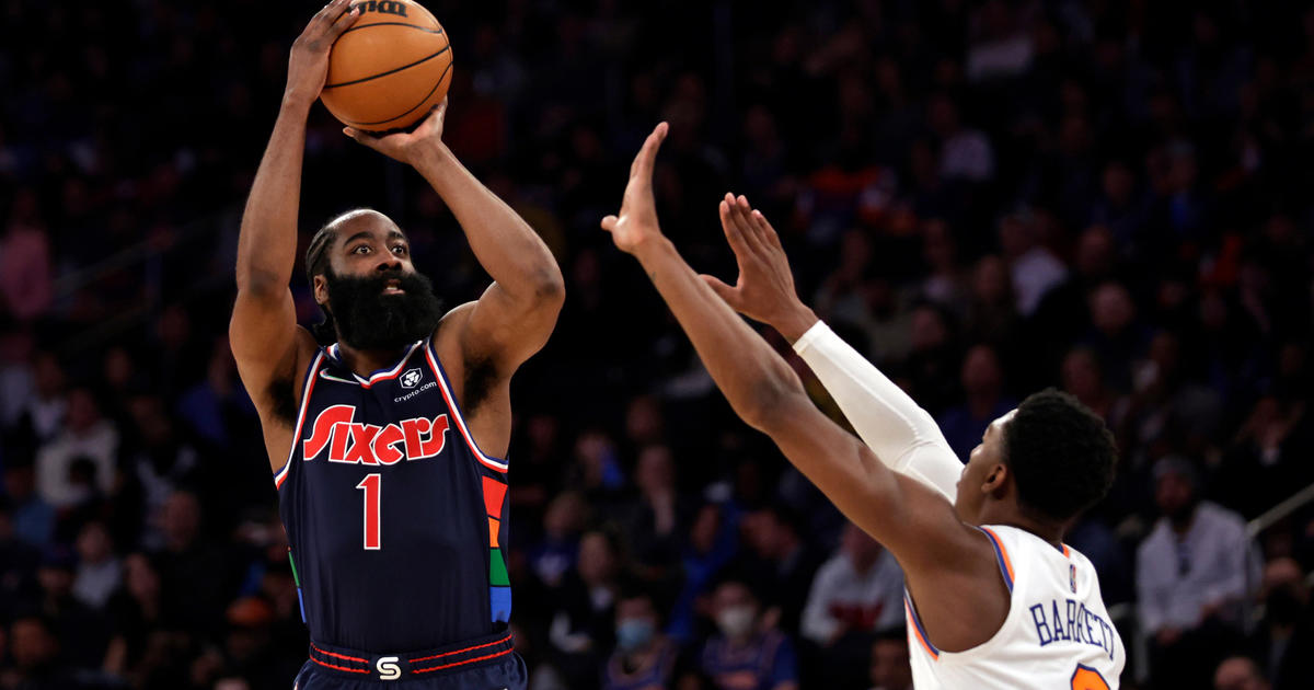 Embiid's 37 points, Harden's tripledouble power 76ers over Knicks