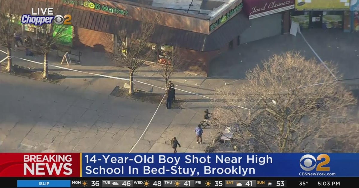 Teen shot near Brooklyn high school - CBS New York