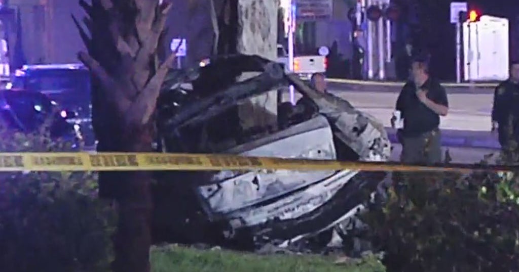 Fiery Oakland Park Crash, Driver Killed CBS Miami