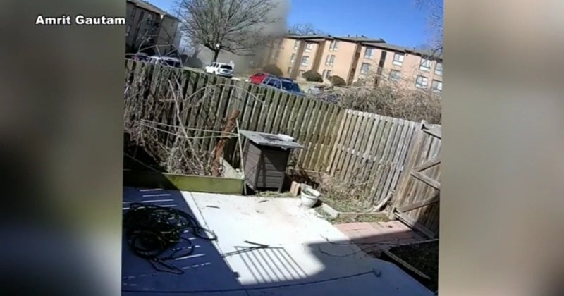 Surveillance Video Shows Explosion Rock Silver Spring Apartment Complex