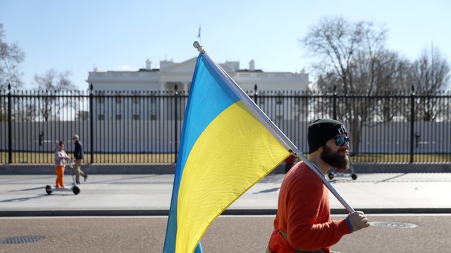 Ukraine Supporters Rally At The White House Against Russian Invasion 