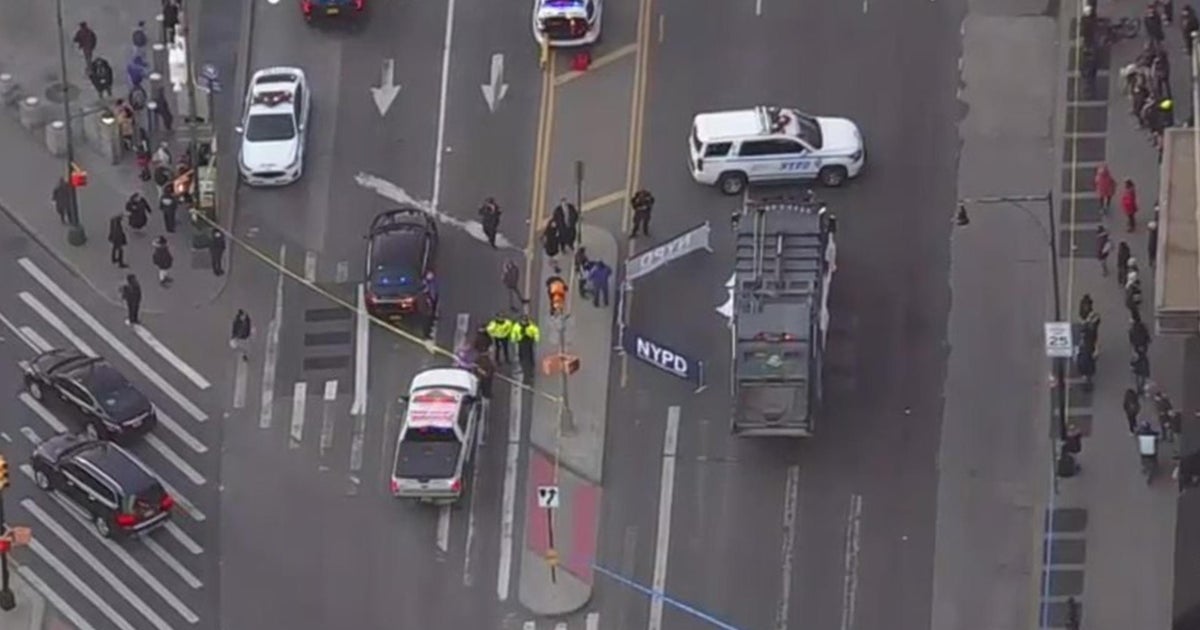 Pedestrian struck, killed by garbage truck driver in Brooklyn - CBS New ...