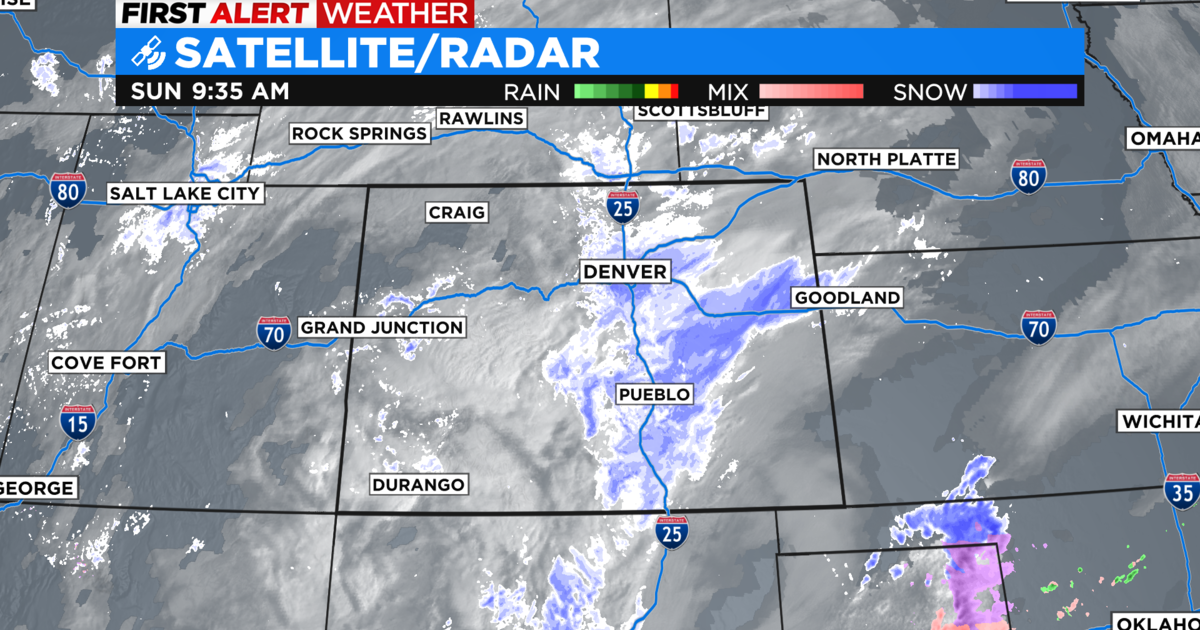 Latest Colorado Snow Totals As Of 8 P.M. On Sunday Evening CBS Colorado