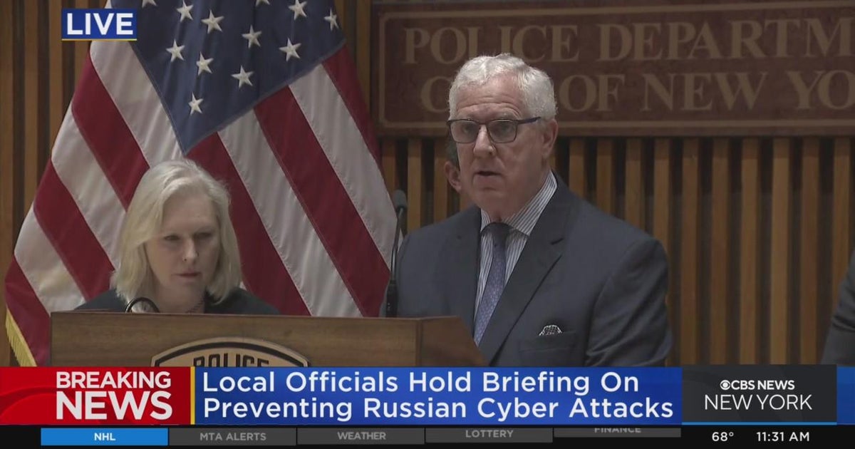 NY officials discuss preventing cyberattacks - CBS New York