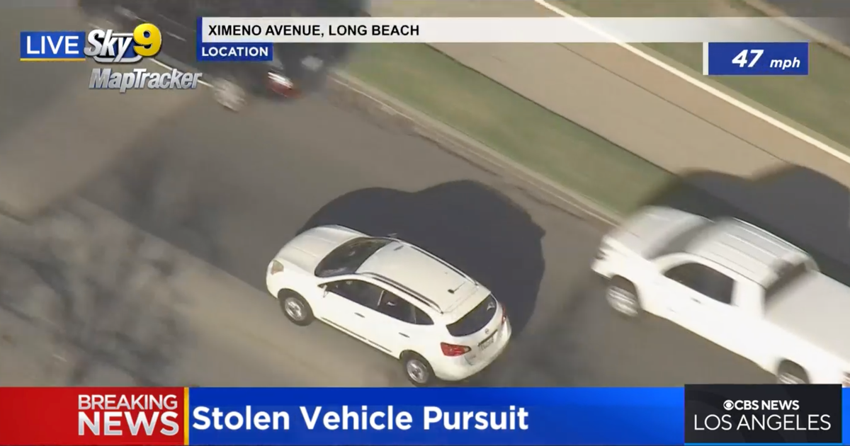 Suspect In Custody After Leading Police On Pursuit In Long Beach - CBS ...