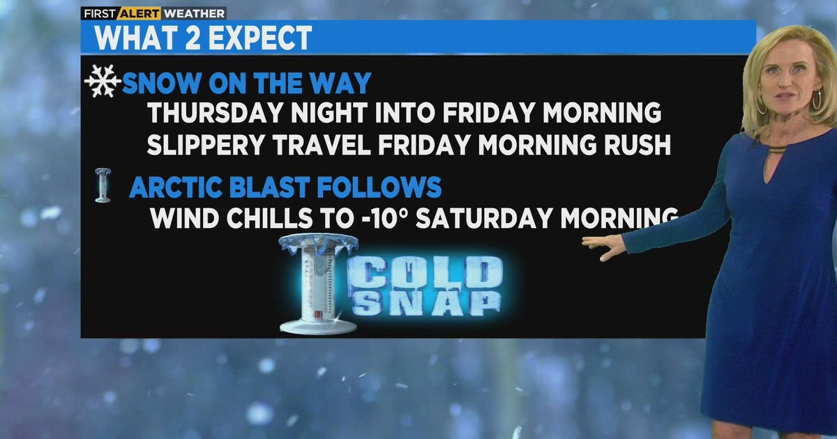 Chicago First Alert Weather: Wait for snow Thursday night - CBS Chicago