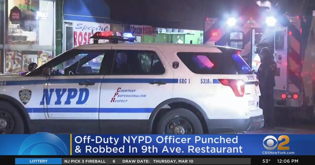 Offduty NYPD officer beaten, robbed CBS New York