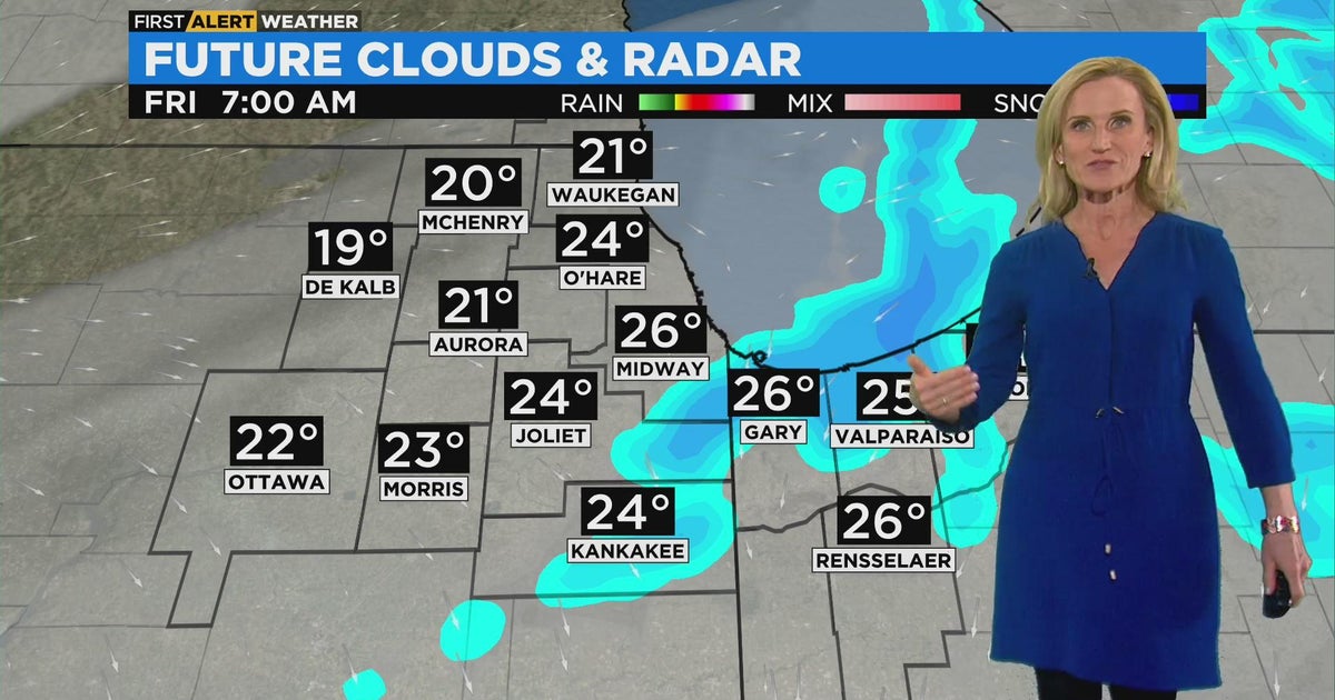 Chicago First Alert Weather: Snow tapers off after daybreak - CBS Chicago