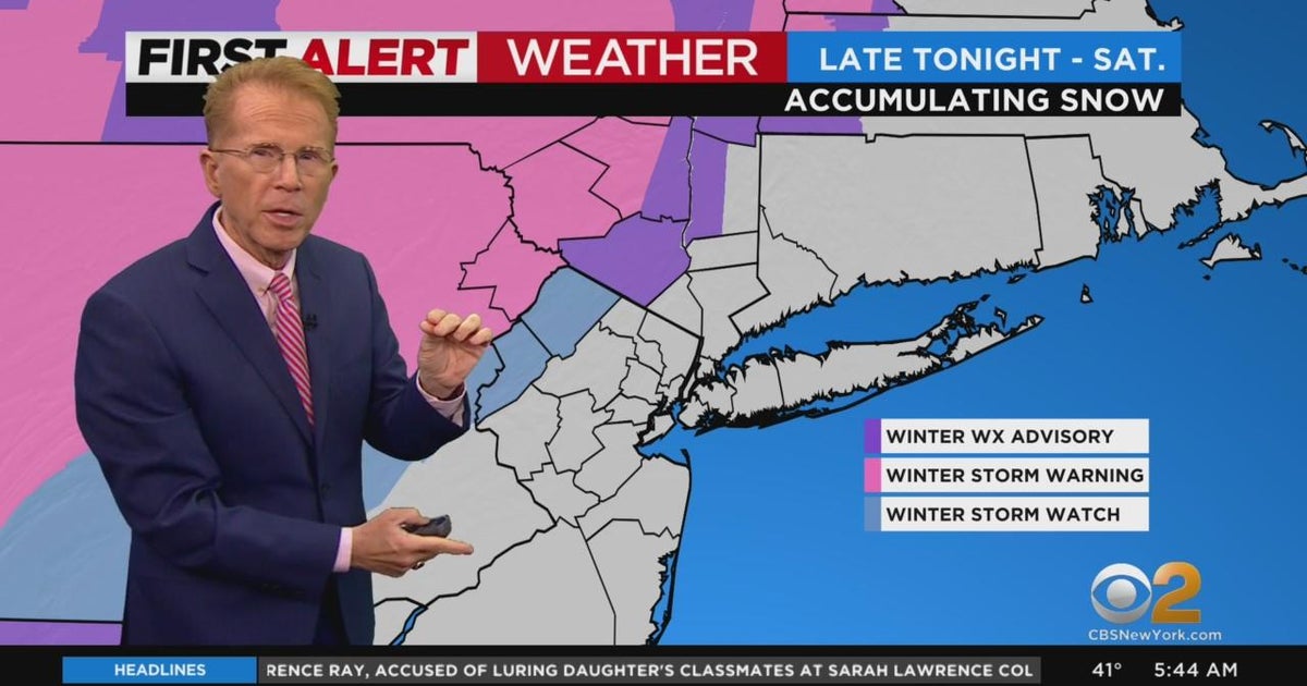 First Alert Weather: Calm before the snow - CBS New York