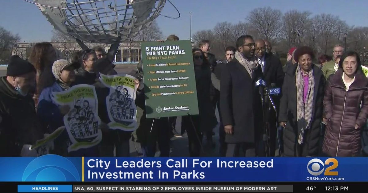 New York City leaders call for more investment in parks - CBS New York
