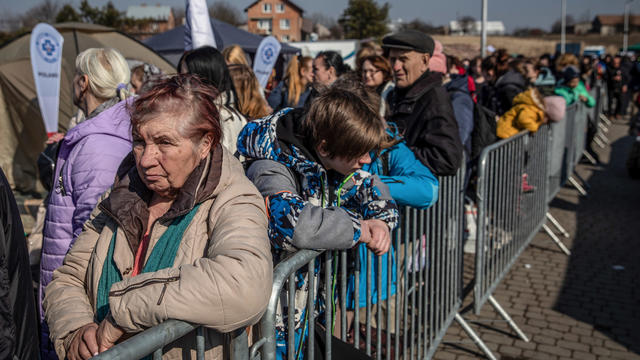 Ukrainian Refugees Flee Conflict Into Poland 