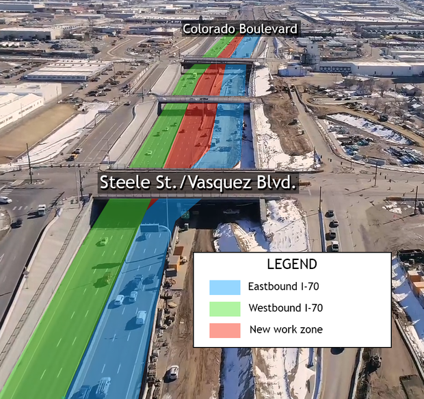 central 70 shift (CDOT) 