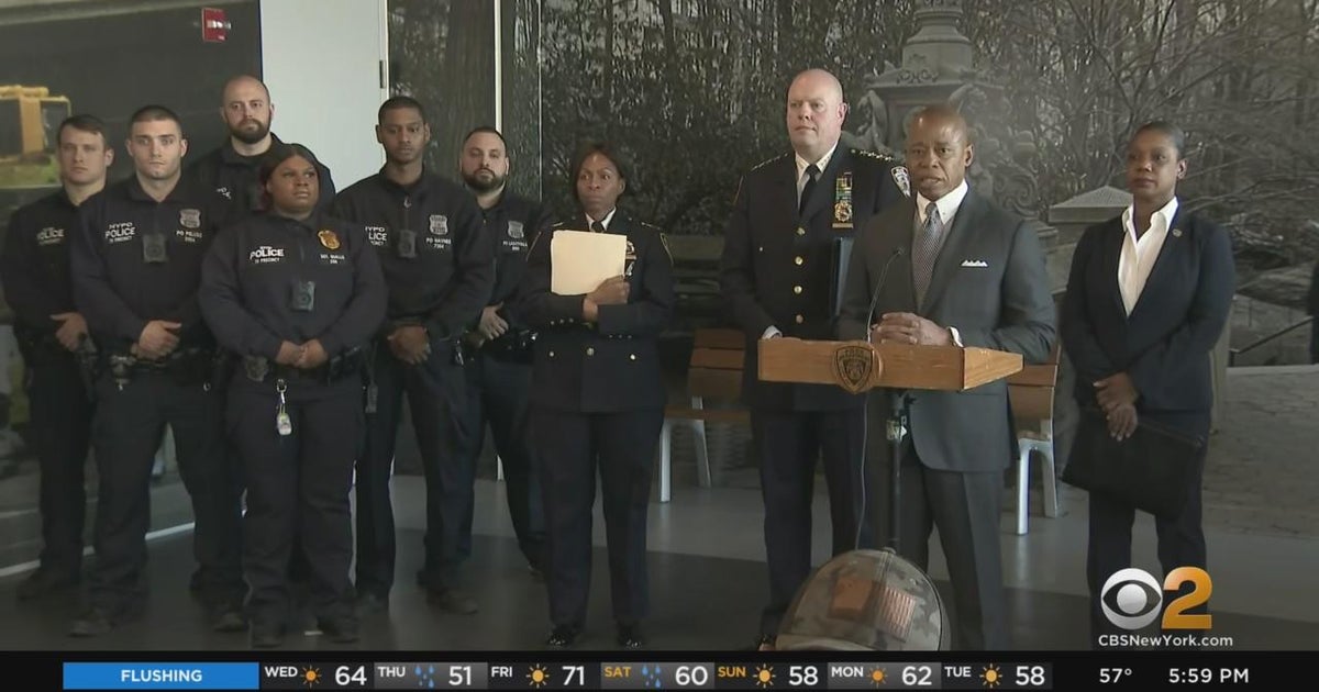 Mayor Adams unveils NYPD anti-gun safety teams - CBS New York