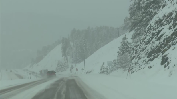 highway 285 snowy weather 3.17.22 