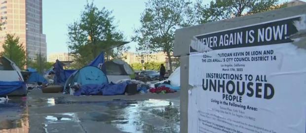 Homeless Search For New Housing As LA Closes Little Tokyo Encampment 