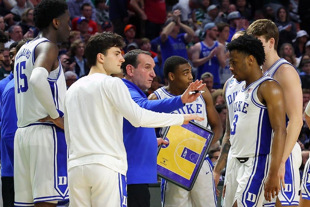 Coach K and Duke get victory in first round of NCAA championship - CBS News