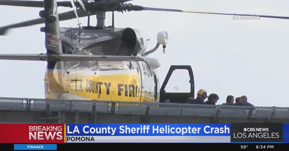 Occupants Of Downed Sheriffs Chopper Expected To Recover Cbs Los Angeles