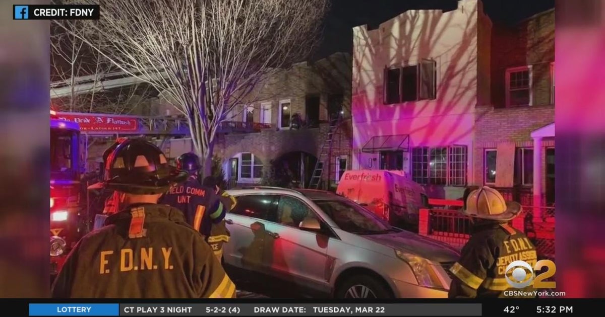 Homeowner rescued from house fire in Brooklyn CBS New York