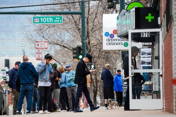 Long Lines Form For Goods As Denver Mayor Calls For Residents To Shelter In Place 