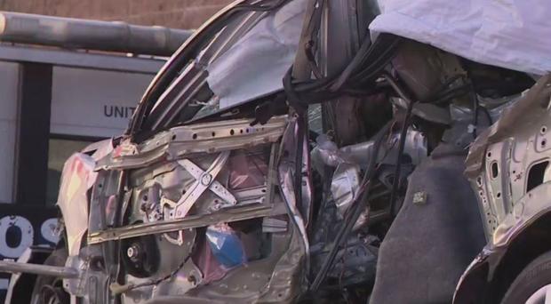UCLA student killed after crash splits car in half on 101 Freeway in North Hollywood 